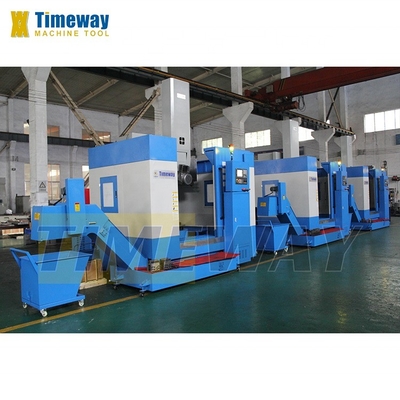 Capacité de chargement de 2000 kg Tour vertical CNC avec vitesse d'alimentation axis X/Z et grand trou de forage