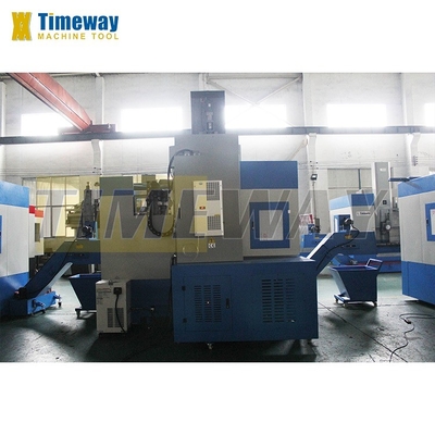 Capacité de chargement de 2000 kg Tour vertical CNC avec vitesse d'alimentation axis X/Z et grand trou de forage