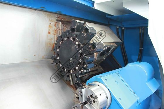 La machine à tour CNC à double fuseau AK-25DS Le choix parfait pour l'usinage lourd