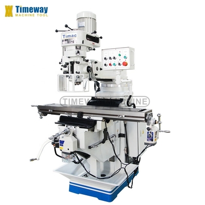 2.2kW Spindle Motor Power 3-Axis DRO Universelle à tête tournante fraiseuse pour le fraisage