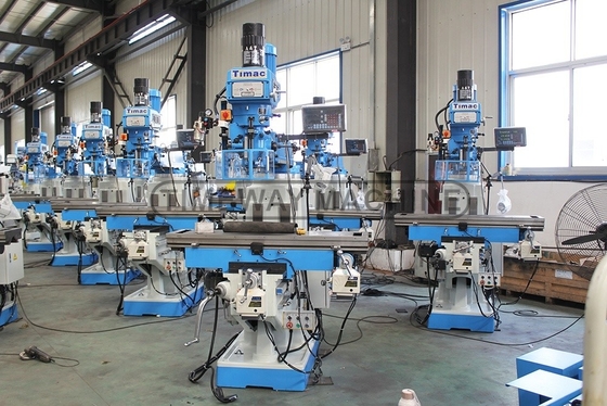 2.2kW Spindle Motor Power 3-Axis DRO Universelle à tête tournante fraiseuse pour le fraisage