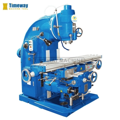Machine de fraisage verticale à genou à table de 320 mm avec une plage d'angle de pivotement de la tête de broche de ± 30°
