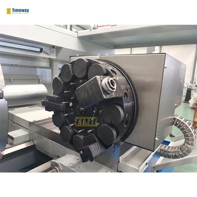 600 mm largeur du lit 255 mm 280 mm broche à broche CNC tuyau filetage tour pour pays pétrolier