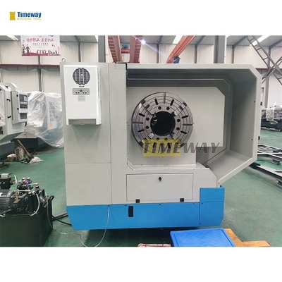 600 mm largeur du lit 255 mm 280 mm broche à broche CNC tuyau filetage tour pour pays pétrolier