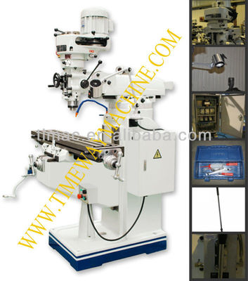 La machine de fraisage à tourelle verticale M330A avec fuseau R8 et taille de table 330x1370