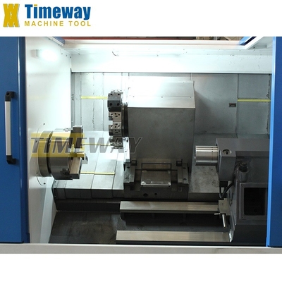Travail de traitement à charge moyenne à lit incliné Tour CNC CK-80 avec taille de broche 380 mm et système FANUC