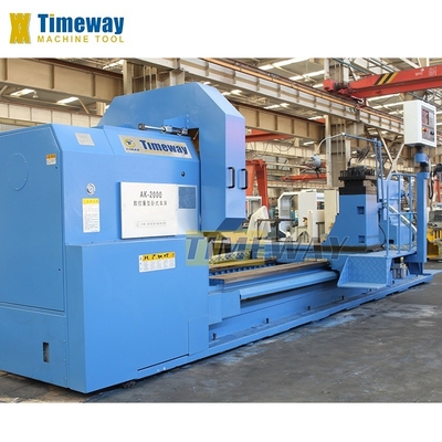 Tour CNC géant à 2 axes lourds AK-2000/5000 avec système CNC FANUC