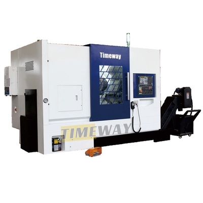 Tour CNC à lit incliné avec vitesse maximale de la broche de 3500 tours par heure et 450 mm de l'axe de déplacement Z