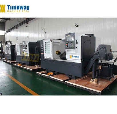 Machine à tour CNC de type lit incliné de précision avec contrôleur FANUC et broche ISO40