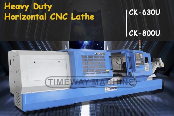 Tour CNC à charge moyenne CK-800U Timeway précision de tournage de métal avec poste d'outillage à 6 stations