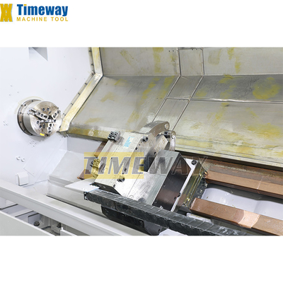 Machine à tour CNC automatique à haute précision en métal à plateau incliné à 2 axes et 2 broches