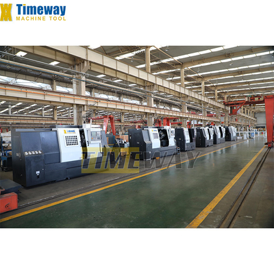 Machine à tour CNC automatique à haute précision en métal à plateau incliné à 2 axes et 2 broches