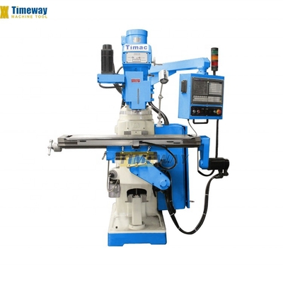Machine de fraisage à tourelle polyvalente de haute précision avec 3 fentes en T de 16 mm et un poids de 1400 kg