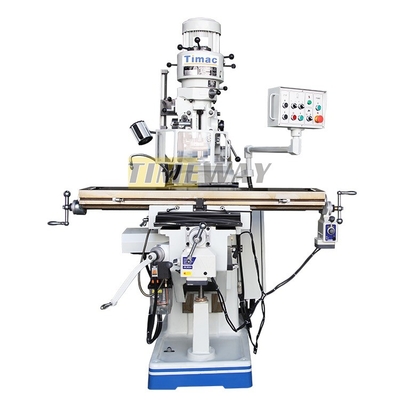 Machine de fraisage universelle à tourelle avec capacité d'usinage légère 1280 kg de poids