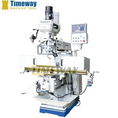 Machine de fraisage à tourelle verticale universelle à vitesse variable avec puissance du moteur principal de 3,7 kW