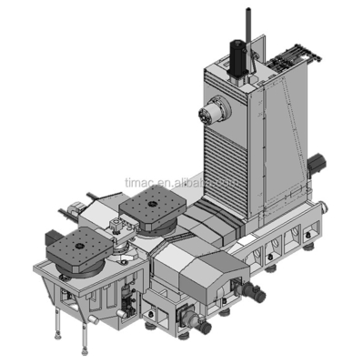 Centre d'usinage horizontal CNC avec centre d'usinage de table de change 7,5 / 11kw