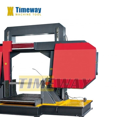 Machine de scie à bande métallique à gantry semi-automatique compétitive à 220-380V de tension