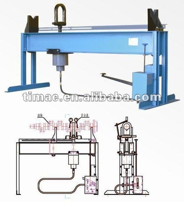 Machine de redressement de vilebrequin à traction et pression de 45 mm avec fonctionnement automatique