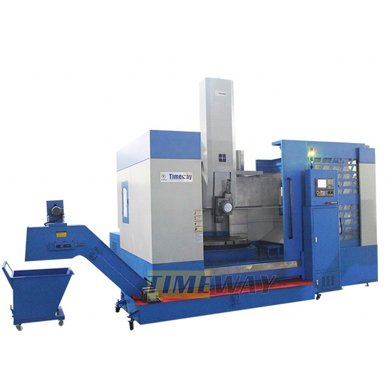 Puissante machine à tour CNC verticale avec une capacité de puissance de 60 kW et 800 mm de déplacement de l'axe Z