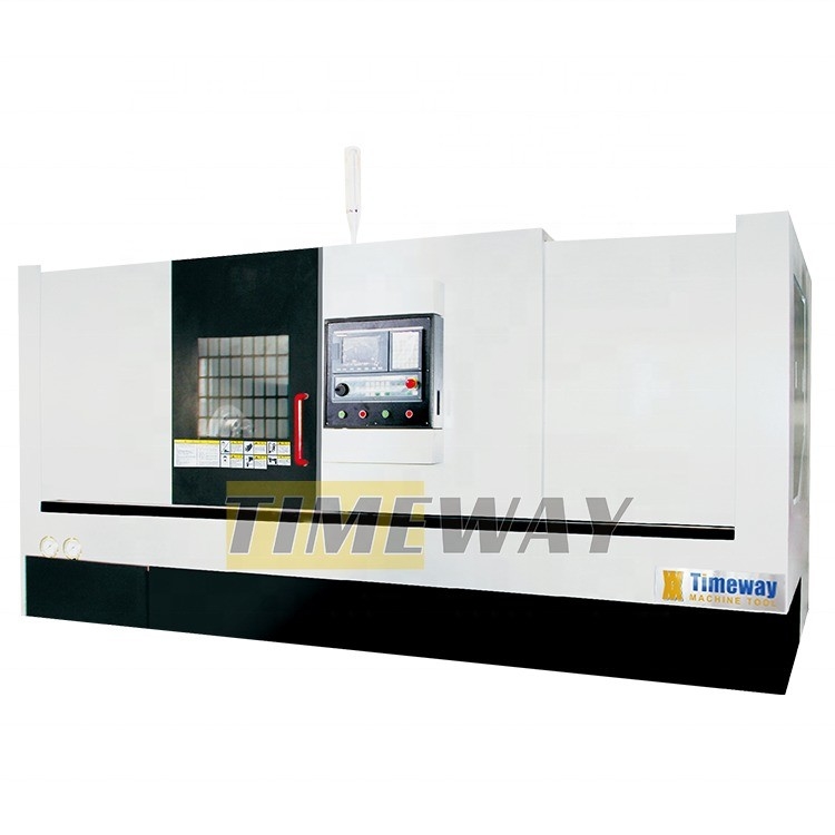 400 Trajet croisé Lit incliné Machine de tour CNC CK-63 pour la tension requise par le client