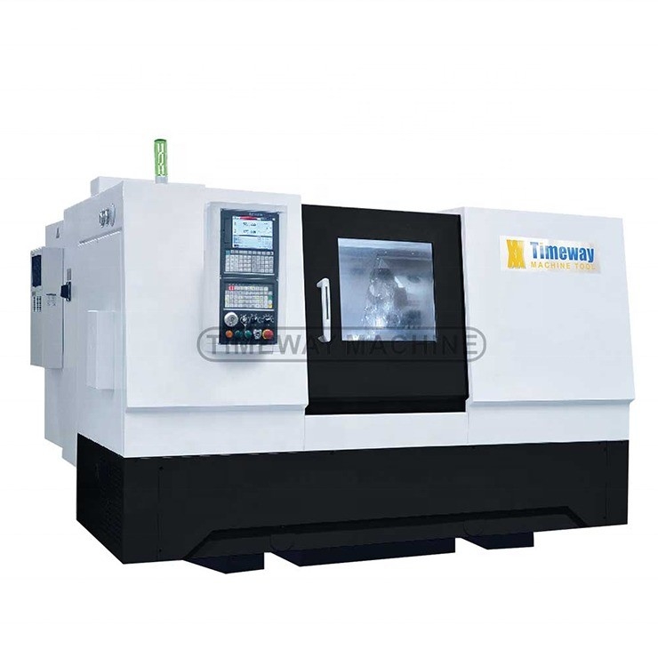 Capacité d'usinage à charge moyenne Machine à tour CNC de type incliné avec nez à broche A2-5