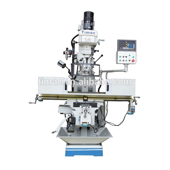 Machine de fraisage à tourelle verticale à tension M250 personnalisée avec une puissance de moteur à broche de 2,25 kW