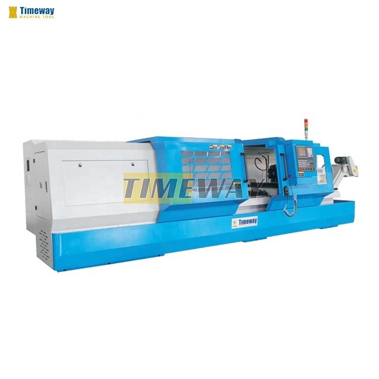 Machine de tournage à tour CNC à 2 axes horizontale à lit plat pour le tournage de haute précision
