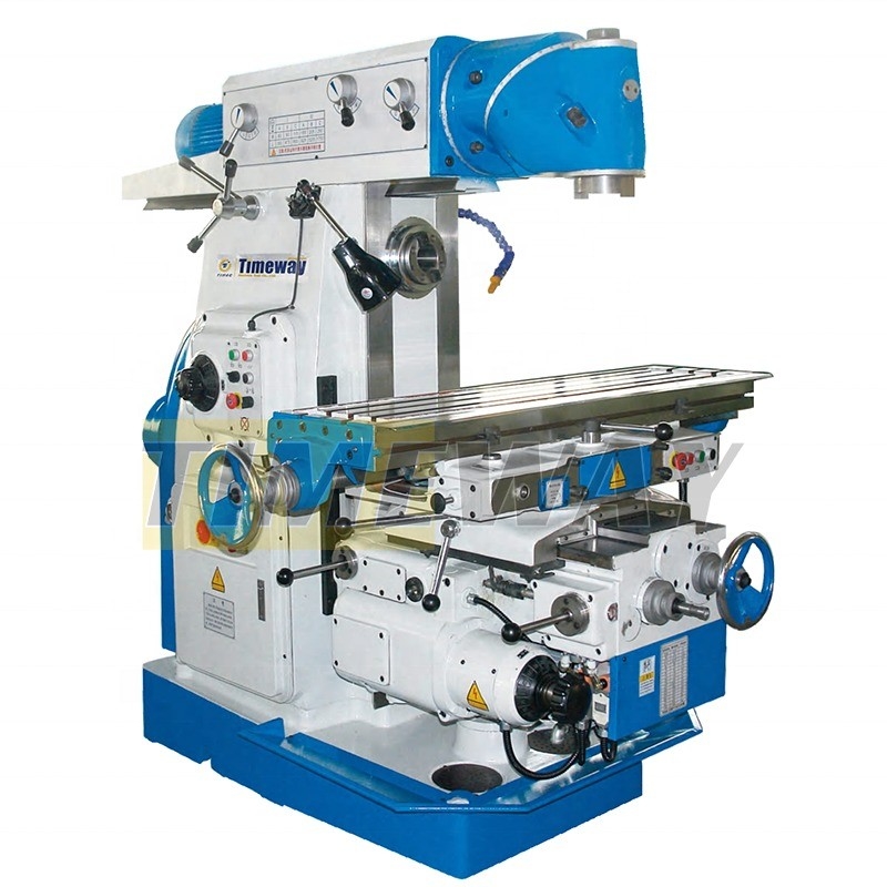 320x1325 Taille de la table Tête pivotante Machine de fraisage de type genou Haute précision et une étape