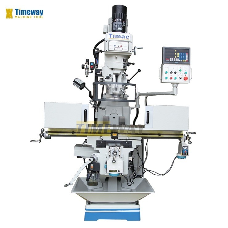 Machine de fraisage à tourelle M300A avec 380 mm Table Travel Z et 127 mm Spindle Quill Travel